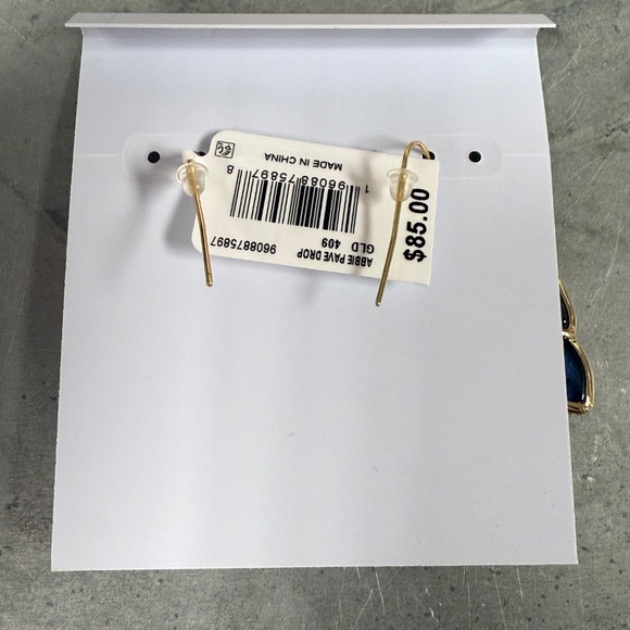 Kendra Scott Abbie Pave Frame Drop Earrings - Picture 2 of 3